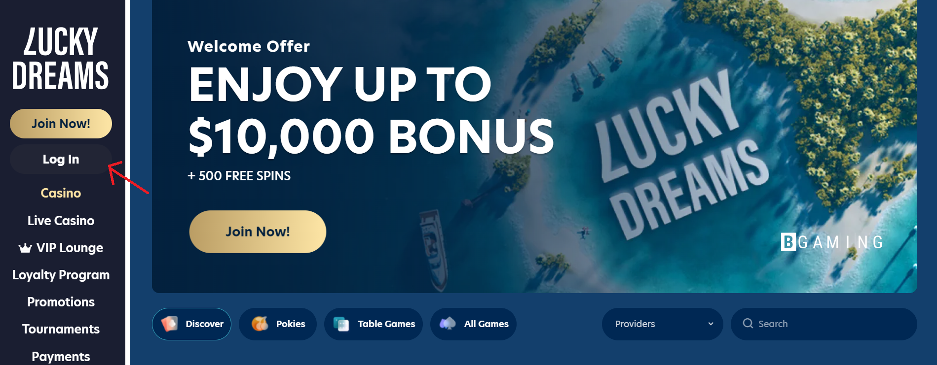 Login in to Your Lucky Dreams Account - Complete Guide